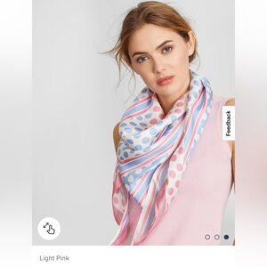 NWT Brooks Brothers Polka-Dot-Print Silk Diamond Scarf